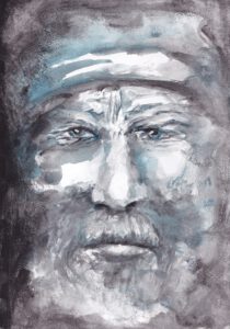 CAPTAIN · Aquarell · Format: 29,7 x 21 cm
