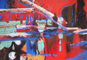 DURCHBRUCH · Acryl auf Leinwand · Format: 140 x 100 cm