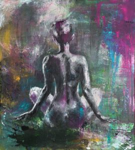 ENTSPANNUNG · Acryl auf Leinwand · Format: 100 x 90 cm