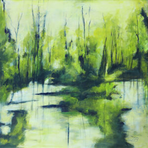 FEUCHTGEBIET · Acryl auf Leinwand · Format: 50 x 50 cm