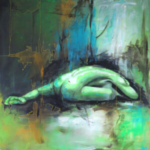 GEFALLEN · Acryl auf Leinwand · Format: 100 x 100 cm