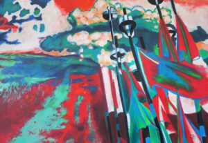 RICHTUNG STURM · Acryl auf Leinwand · Format: 140 x 100 cm