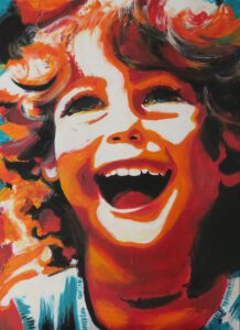 UNBESCHWERT · Acryl auf Leinwand · Format: 100 x 70 cm