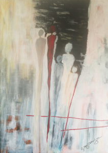 Flucht - 99 x 70 cm