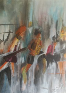 Mee Sax - 70 x 50 cm
